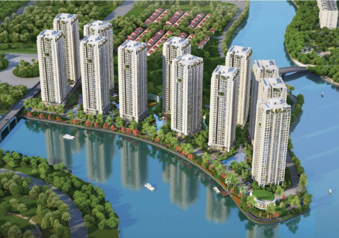 Phối cảnh không gian xanh của The Privé